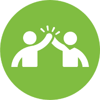 On Display: Three people of diverse backgrounds in our Woodie’s uniforms